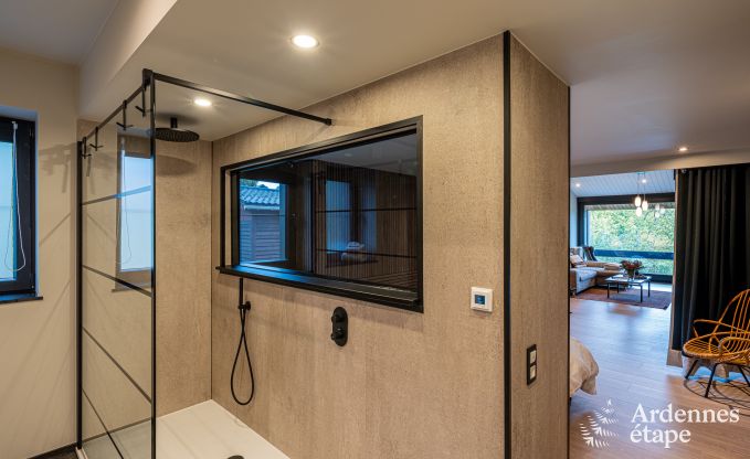 Chalet for 4 people in Stavelot with jacuzzi, wood stove and private terrace