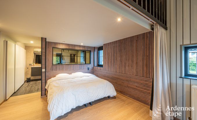 Chalet for 4 people in Stavelot with jacuzzi, wood stove and private terrace