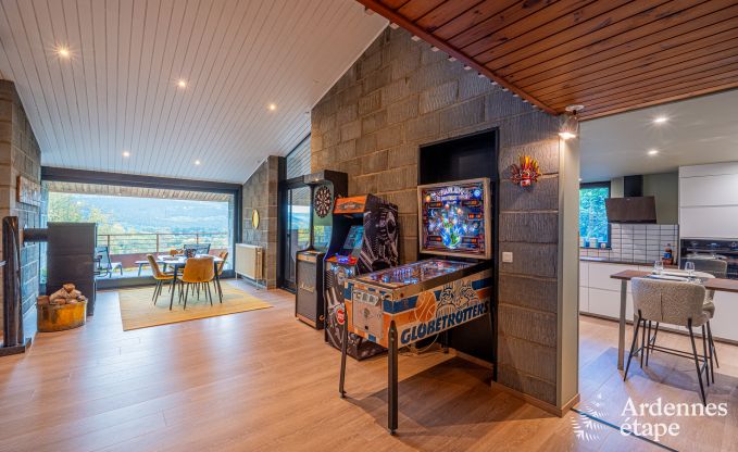 Chalet for 4 people in Stavelot with jacuzzi, wood stove and private terrace