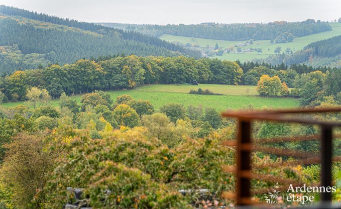 Chalet for 4 people in Stavelot with jacuzzi, wood stove and private terrace