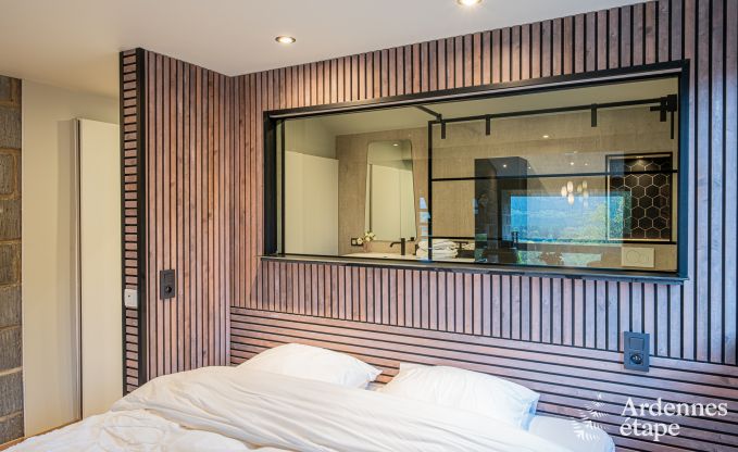 Chalet for 4 people in Stavelot with jacuzzi, wood stove and private terrace