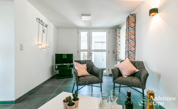 Rental house for 6 people in Stoumont, Ardennes, 3 bedrooms, private garden, terrace with barbecue, optimal comfort