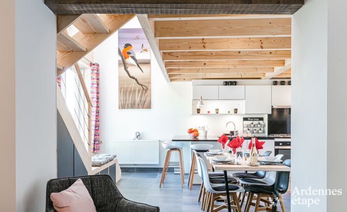 Rental house for 6 people in Stoumont, Ardennes, 3 bedrooms, private garden, terrace with barbecue, optimal comfort