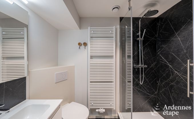 Spacious chalet for 8 people in Trois-Ponts with indoor-outdoor pool, sauna and private terrace by the water