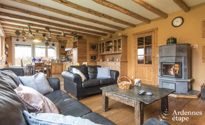 An authentic cottage from the Ardennes for 6 to 8 people in Trois-Ponts