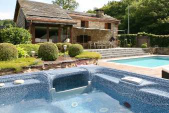 Luxury holiday home with a swimming pool and sauna for rent in Trois-Ponts