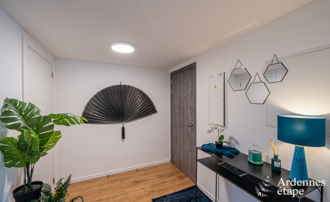 Spacious luxurious loft in Trois-Ponts for 5 people with 2 bedrooms, 2 bathrooms, jacuzzi, and private terrace