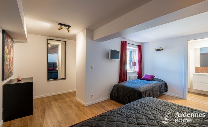 Spacious loft for 5 people with 2 bedrooms, jacuzzi and private terrace in Trois-Ponts