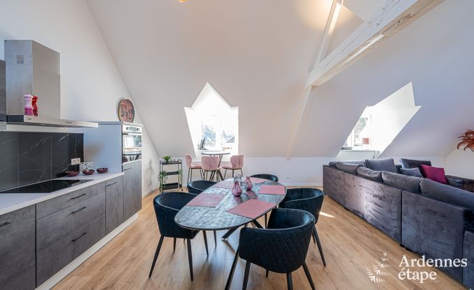Spacious loft for 5 people with 2 bedrooms, jacuzzi and private terrace in Trois-Ponts
