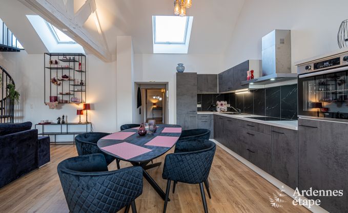 Spacious loft for 5 people with 2 bedrooms, jacuzzi and private terrace in Trois-Ponts
