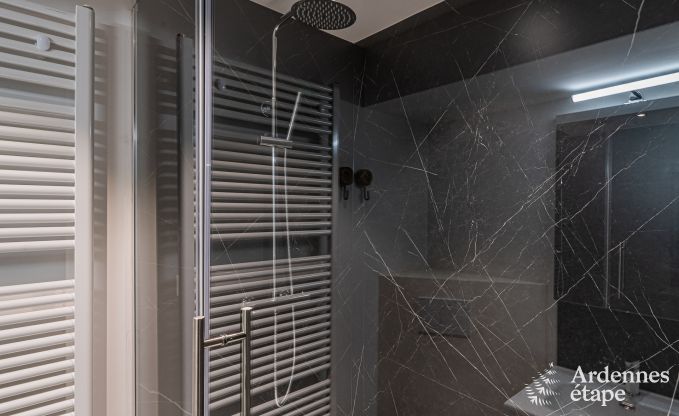 Spacious chalet for 8 people in Trois-Ponts with indoor-outdoor pool, sauna and private terrace by the water