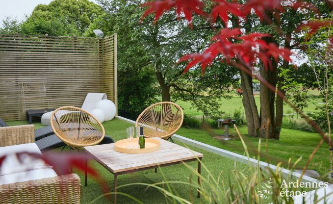 Wellness stay in Vaux-sur-Sre for 8 people with spa, pool and view of the Ardennes