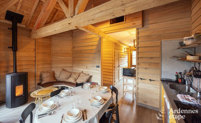 Unique stay in the Ardennes: Comfortable stilt house for 5 people in Vencimont