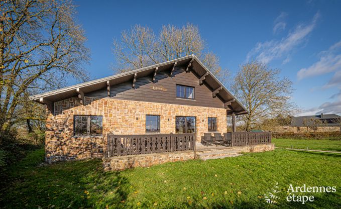 Comfortable chalet in Vencimont for 10 people with modern amenities and private garden in the Ardennes