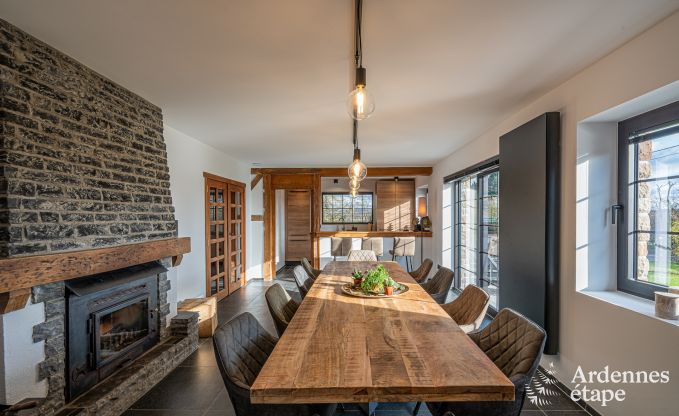 Comfortable chalet in Vencimont for 10 people with modern amenities and private garden in the Ardennes
