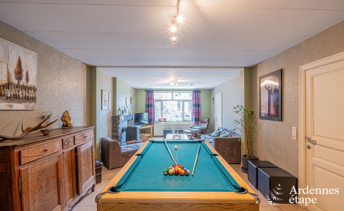 Holiday home in Vencimont, Ardennes, 12 people, 4 bedrooms, private sauna, billiards, garden by the water