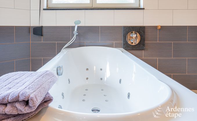 Holiday home in Vencimont, Ardennes, 12 people, 4 bedrooms, private sauna, billiards, garden by the water