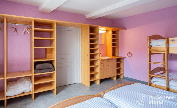 Holiday home in Vencimont, Ardennes, 12 people, 4 bedrooms, private sauna, billiards, garden by the water