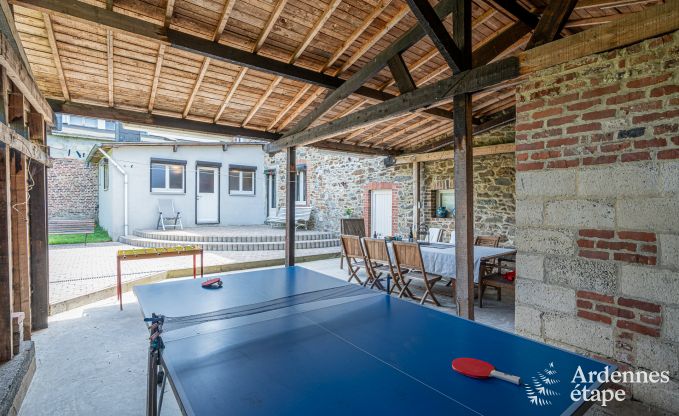 Holiday home in Vencimont, Ardennes, 12 people, 4 bedrooms, private sauna, billiards, garden by the water