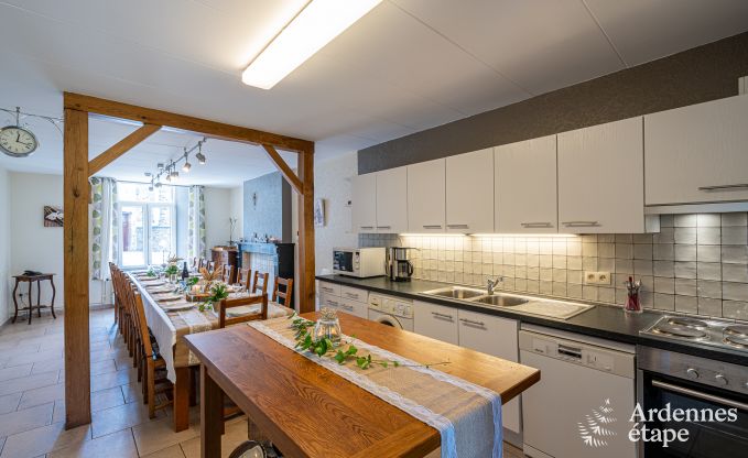 Holiday home in Vencimont, Ardennes, 12 people, 4 bedrooms, private sauna, billiards, garden by the water