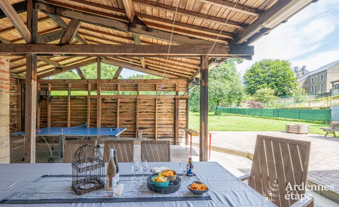 Holiday home in Vencimont, Ardennes, 12 people, 4 bedrooms, private sauna, billiards, garden by the water
