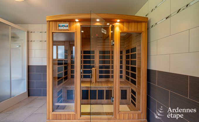 Holiday home in Vencimont, Ardennes, 12 people, 4 bedrooms, private sauna, billiards, garden by the water