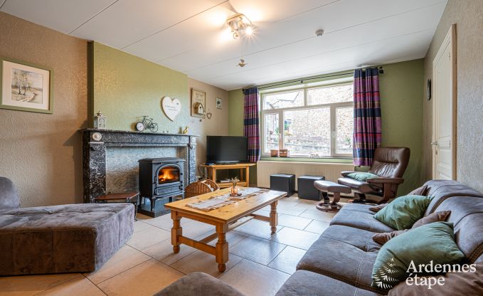 Holiday home in Vencimont, Ardennes, 12 people, 4 bedrooms, private sauna, billiards, garden by the water