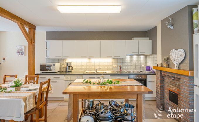 Holiday home in Vencimont, Ardennes, 12 people, 4 bedrooms, private sauna, billiards, garden by the water