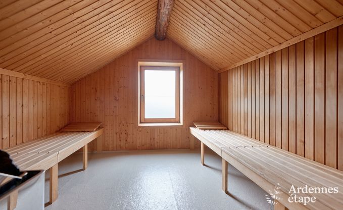 cozy holiday home with 5 bedrooms, jacuzzi, sauna and private garden in Vielsalm Ardennes