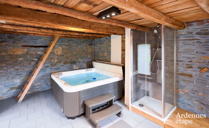 cozy holiday home with 5 bedrooms, jacuzzi, sauna and private garden in Vielsalm Ardennes