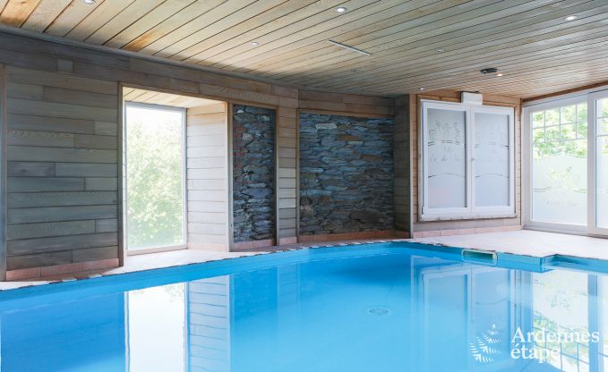 Extremely comfortable holiday home with an indoor swimming pool and sauna for 34 guests in Vielsalm