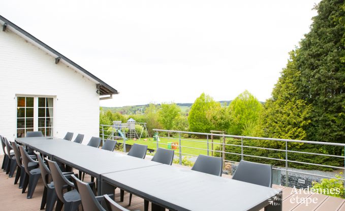 Luxury holiday villa with sauna for 26 pers. in Vielsalm, dogs allowed
