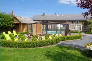 Villa with swimming pool and wellness in Vielsalm for 31 persons in the Ardennes
