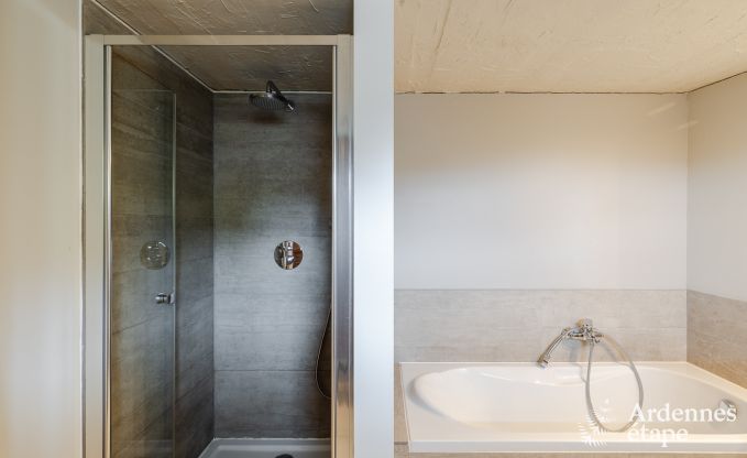 Charming holiday home with pool and private garden for 4 people in medieval village Vierves-sur-Viroin