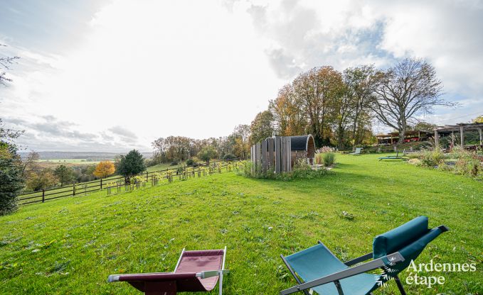 Unforgettable stay in Villers-en-Fagne: Holiday home with sauna, jacuzzi and breathtaking view in the Ardennes.