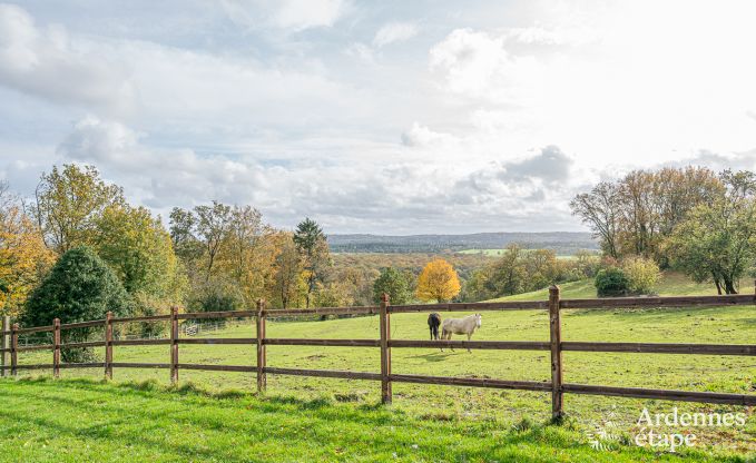 Unforgettable stay in Villers-en-Fagne: Holiday home with sauna, jacuzzi and breathtaking view in the Ardennes.