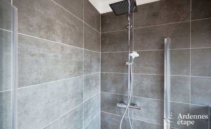 Holiday home for 6 people in Virton with 3 bedrooms, sauna, wood stove, outdoor pool and private terrace