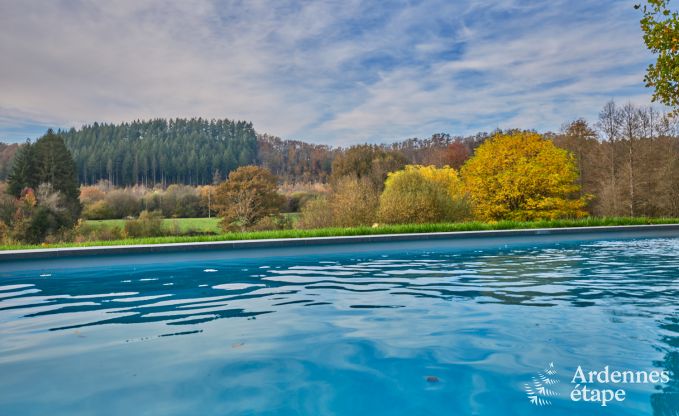 Enchanting stay in the Ardennes: castle in Vresse-sur-Semois with pool, 8 bedrooms for 15 people