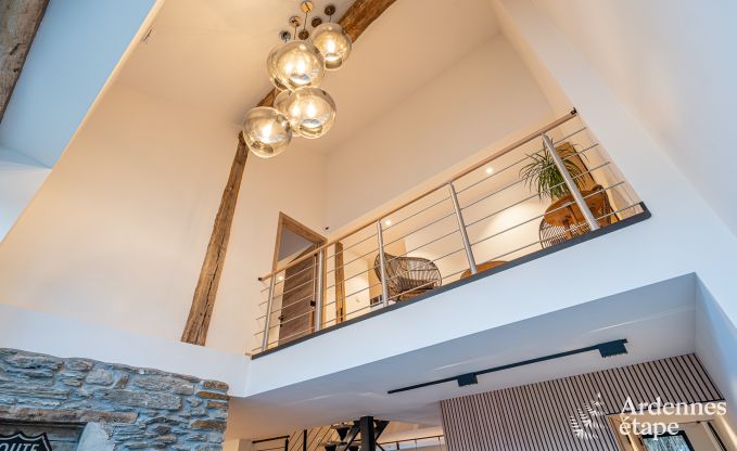 Spacious farmhouse for 14 people in Vresse-sur-Semois with 5 bedrooms, 5 bathrooms, heated indoor pool, playroom and private terrace