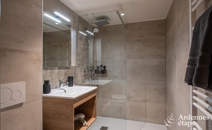 Spacious farmhouse for 14 people in Vresse-sur-Semois with 5 bedrooms, 5 bathrooms, heated indoor pool, playroom and private terrace