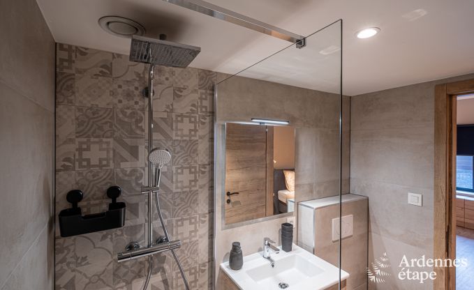 Spacious farmhouse for 14 people in Vresse-sur-Semois with 5 bedrooms, 5 bathrooms, heated indoor pool, playroom and private terrace