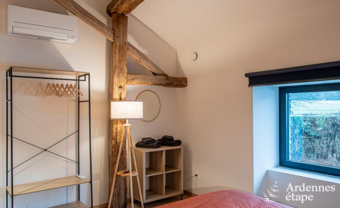 Spacious farmhouse for 14 people in Vresse-sur-Semois with 5 bedrooms, 5 bathrooms, heated indoor pool, playroom and private terrace