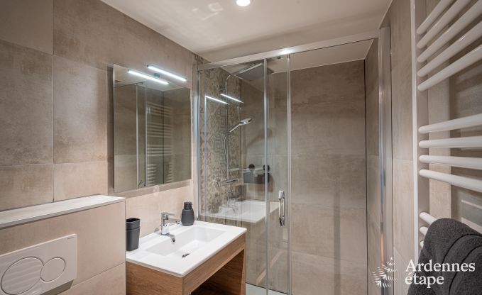 Spacious farmhouse for 14 people in Vresse-sur-Semois with 5 bedrooms, 5 bathrooms, heated indoor pool, playroom and private terrace