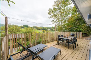 Single-story holiday home in Vresse-sur-Semois: terrace with view, ideal for a couple with children