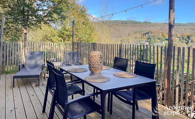 Single-story holiday home in Vresse-sur-Semois: terrace with view, ideal for a couple with children