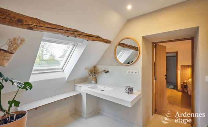 Charming village house for 10 people in Yvoir: hot tub, fireplace, large private garden