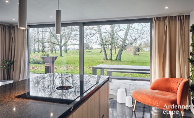 Charming village house for 10 people in Yvoir: hot tub, fireplace, large private garden